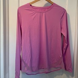 Pink Athleta Long-Sleeve Top